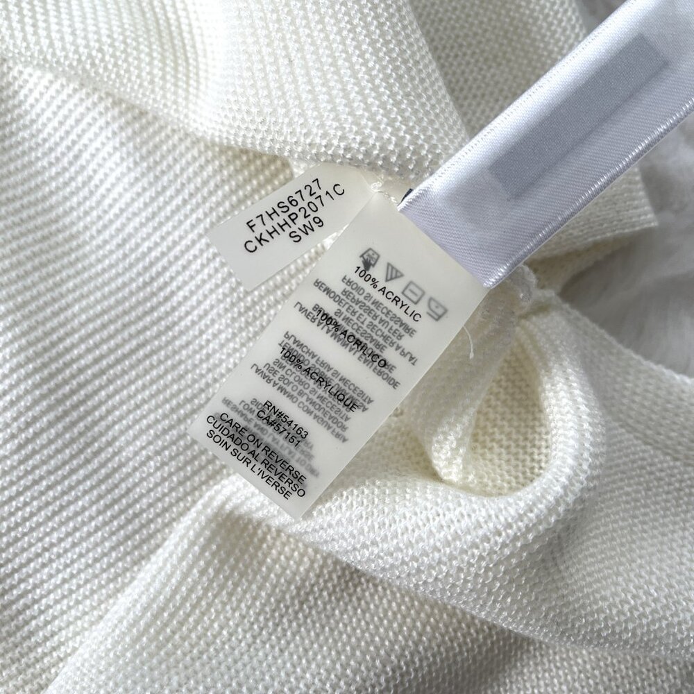 Calvin Klein Tunic Sweater (White) S - Picture 5 of 6